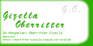 gizella oberritter business card